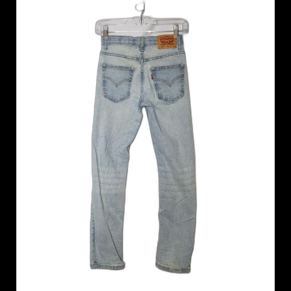 Levis 502 Jeans Girls 10 Regular 25x25 Light Blue Denim Regular Taper Stretch